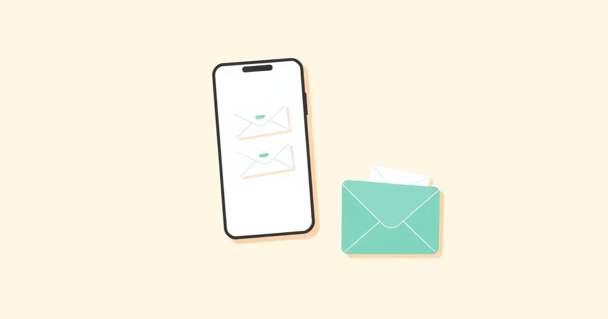 Flat illustration of a phone showing digital budgeting envelopes next to paper envelopes on a warm neutral background.